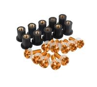 Tornillos para Carenado Kit De Tornillos Y Tuercas para Carenado De Motocicleta para H&Onda Africa Twin CRF1100L CRF1000L CRF 1000 1100 L XRV750 XRV 750. Tuercas Y Tornillos(Naranja)