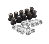 Tornillos para Carenado Kit De Tornillos Y Tuercas para Carenado De Motocicleta para H&Onda Africa Twin CRF1100L CRF1000L CRF 1000 1100 L XRV750 XRV 750. Tuercas Y Tornillos(Plata)