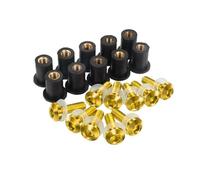 Tornillos para Carenado Kit De Tornillos Y Tuercas para Carenado De Motocicleta para H&Onda Africa Twin CRF1100L CRF1000L CRF 1000 1100 L XRV750 XRV 750. Tuercas Y Tornillos(Oro)