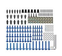 Tornillos para Carenado Kit De Tornillos Y Tuercas para Carenado De Motocicleta para H&Onda para CBR900RR, para CBR1000RR, CRF1000L, para CBR600 F2, F3, F4i Y F5. Tuercas Y Tornillos(Azul)