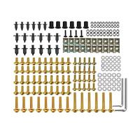 Tornillos para Carenado Kit De Tornillos Y Tuercas para Carenado De Motocicleta para H&Onda para CBR900RR, para CBR1000RR, CRF1000L, para CBR600 F2, F3, F4i Y F5. Tuercas Y Tornillos(Oro)