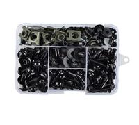 Tornillos para Carenado Tornillos De Carenado para Motocicleta para H&Onda CRF1000L, CRF1100L, Africa Twin, CRF 1000L, 1100L, ST1100, Pan European, ST1300 Tuercas Y Tornillos(Negro)