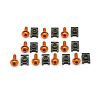 Tornillos para Carenado Tornillos Y Tuercas para Carenado De Motocicleta De 6 Mm para H&Onda para CBR 600 F2 F3 F4 F4i, para CBR900RR para CBR1000RR Tuercas Y Tornillos(Naranja)