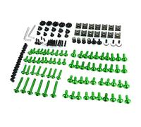 Tornillos para Carenado Y Parabrisas De Motocicleta para Piaggio Zip Typhoon City Fly X7 X9 X10 MP3 Kit Completo, Tuercas, Fijaciones Llave Tuerca De Arandela Surtido(Verde)