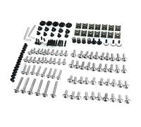 Tornillos para Carenado Y Parabrisas De Motocicleta para Piaggio Zip Typhoon City Fly X7 X9 X10 MP3 Kit Completo, Tuercas, Fijaciones Llave Tuerca De Arandela Surtido(Plata)