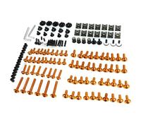 Tornillos para Carenado Y Parabrisas De Motocicleta para Piaggio Zip Typhoon City Fly X7 X9 X10 MP3 Kit Completo, Tuercas, Fijaciones Llave Tuerca De Arandela Surtido(Oro)