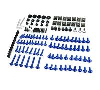 Tornillos para Carenado Y Parabrisas De Motocicleta para Piaggio Zip Typhoon City Fly X7 X9 X10 MP3 Kit Completo, Tuercas, Fijaciones Llave Tuerca De Arandela Surtido(Azul)