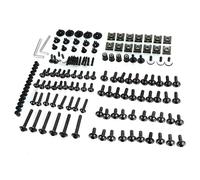 Tornillos para Carenado Y Parabrisas De Motocicleta para Piaggio Zip Typhoon City Fly X7 X9 X10 MP3 Kit Completo, Tuercas, Fijaciones Llave Tuerca De Arandela Surtido(Negro)