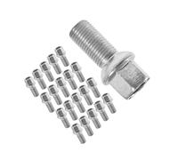 Tornillos para Cubo la Rueda Compatible Con Seat Para Alhambra Para Altea Para Arona 20 Unidades Coche Llanta Plata Acero Reparaciones Reemplazos Piezas Accesorios