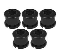 Tornillos para de Bicicleta, 5 Piezas, Aluminio AL7075, Multicolor, Antióxido - Diseño Ligero CNC, Fácil Instalación, Para Bici de Montaña y Carretera (negro)