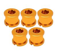 Tornillos para de Bicicleta, 5 Piezas, Aluminio AL7075, Multicolor, Antióxido - Diseño Ligero CNC, Fácil Instalación, Para Bici de Montaña y Carretera (Clima)