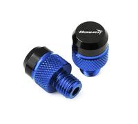 Tornillos para espejo retrovisor de motocicleta Para Accesorios De Motocicleta HON@&DA HORNET M10*1.25, Tapones, Tornillos Y Cubiertas Aluminio CNC Para Agujeros Espejo(Blue)