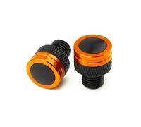 Tornillos para espejo retrovisor de motocicleta Para KYM@&CO Xciting 250 300 500 DOWNTOWN 125 350 Motocicleta CNC M10 * 1.25 Tapones De Agujero Espejo Tornillos Accesorios Cubierta(Orange No logo)