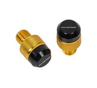 Tornillos para espejo retrovisor de motocicleta Para Multistrada 950 1100 1260 1200 S GT 1200S V4 Accesorios Para Motos CNC Tapones Para Orificios De Espejos Tornillos Pernos Tapas Cubierta(Yellow)