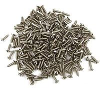 Tornillos para golpeador de guitarra eléctrica de 3 mm, tornillos de montaje para Fender Strat Tele Stratocaster Telecaster Les Paul SG, cromados (paquete de 100)