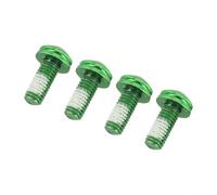 Tornillos para jaula de botella, 4 unidades de acero de aleación M5x12mm para montaje de soportes de botellas de agua de bicicleta de montaña de carretera (verde)
