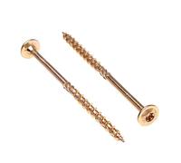 Tornillos para Madera de Keple 6 mm x 140 mm - Torx Autorroscantes Multiuso y Traviesas de Ferrocarril Tornillos Brida de Tornillos para Unión y Construcción Paquete de 100 Unidades