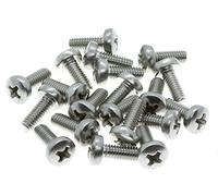 Tornillos para máquina de cabeza Phillips M4 (4 mm x 6 mm) - Acero inoxidable A2 (paquete de 20) DIN 7985