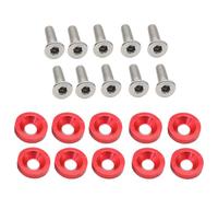 Tornillos para marco - Tornillos de bloqueo para matrículas de coche, kit de pernos antirrobo con arandela, modificación de automóviles M6 para vehículos pesados