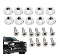 Tornillos para matrícula de coche | Tornillos decorativos para personalización de placas | Fijaciones antidesgaste para vehículos, coches, furgonetas y sedán