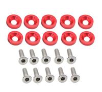 Tornillos para Matrículas - Tuercas de Seguridad Antirrobo para Placas - M6 Tornillo con Junta para Aplicaciones Delanteras y Traseras en Camiones, Autocaravanas, Motocicletas y Modificación de Vehícu