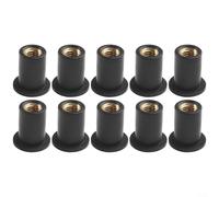 Tornillos para parabrisas de motocicleta M5 con amortiguadores de goma, 10 tornillos de carenado para ATV Body Fender Bumper Fix