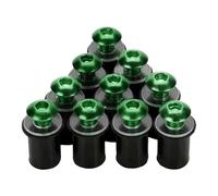 Tornillos Para Parabrisas De Motocicleta M5 X 16,5 Mm, Pernos, Kits Montaje Carenado Para CBR 600 F4i CBR1000RR CB400 VFR800 Aleación CNC(Green)
