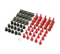 Tornillos para Parabrisas Motocicleta para Kawasaki Zx6r Zx636 Zx10r Z1000 Z750r Z1000sx para Ninja 300 250 1000 2005-2017(Rojo)