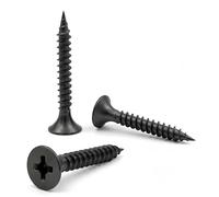 Tornillos para placas de yeso 3.5x25 mm, perfiles metálicos, fosfatados, rosca fina, cabeza trompeta - (100pcs)