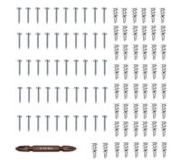 Tornillos Para Pladur | 50 Piezas De Clavos De Montaje Con 50 Sujetadores - Juego De Tornillos De Metal,Para Madera, Paneles De Yeso, Pared Hueca, Panel, Tablero, Baño, Cocina, Y Marco De