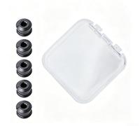 Tornillos para plato MTB CNC Precisión Oxidación Tornillos para | Medida 12x6.5mm, compatible monoplato y doble, ideal carretera montaña, peso reducido(Black)