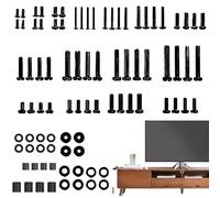 Tornillos para soporte de monitor | 84 piezas M4 M5 M6 M8 Hardware universal | Kit de montaje de TV - Para oficina en casa dormitorio hotel dormitorio apartamento reunión familiar Acción de Gracias