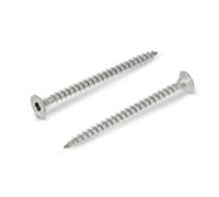 Tornillos para tableros de 10x70 mm 25 piezas A2 de acero inoxidable - Tornillos para construcción en madera - Tornillos para madera - Cabeza avellanada - Rosca completa con cabeza reforzada