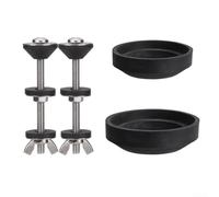 Tornillos para tanque de inodoro M6 de acero inoxidable con juntas de espuma de 2 y 3 pulgadas para una aplicación de par consistente y reducción de pelado de roscas