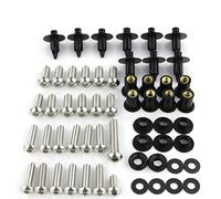 Tornillos Para VFR800 VFR 800 2002-2013 2012 2011 2010 2009 2008 2007 2006 2005 2004 2003 Kit De Tornillos De Carenado Clips De Carenado Tornillos De Velocidad Acero Inoxidable ( Color : Silver )