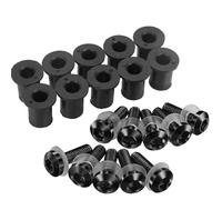 Tornillos Parabrisas Motocicleta Tuercas Para Suzuki GSXR GSX-R 600 750 1000 K1 K2 K3 K4 K5 K6 K7 K8 K9 K11 Pernos piezas motocicleta(Negro)