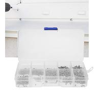 Tornillos Pequeños, Juego de Surtido de Tornillos Juego de Tornillos Autorroscantes 1000 Piezas Mini Tornillo Roscado de Cabeza Cruzada de Acero Inoxidable M1 M1.2 M1.4 M1.7