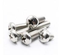 Tornillos Phillips #6-32 x 3/4 de cabeza plana, acero inoxidable, rosca completa, mano derecha, paquete de 100