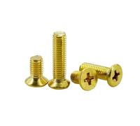 Tornillos Phillips de latón M2 M2.5 M3 M4 M5 M6 M8 Pernos roscados métricos Tornillos de cabeza plana avellanada Pernos for placa base(Countersunk Head,M6x40 (10Pcs))