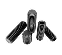 Tornillos prisioneros de cabeza hexagonal DIN913, 50 unidades, M2, M2.5, M3, M4, M5, M6, M8, de acero de aleación de grado 12.9, color negro(50pcs M6x10mm)