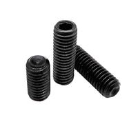Tornillos prisioneros de cabeza hexagonal DIN916, 50 unidades, M2, M2.5, M3, M4, M5, M6, M8, acero de grado 12.9, color negro(50pcs M5x4mm)