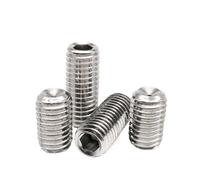 Tornillos prisioneros de cabeza hexagonal for punta Allen, M1.6, M2, M2.5, M3, M4, M5, M6, M8, M10, M12, DIN916, acero inoxidable A2 304, 5/10/50 unidades(35 mm,50pcs M2.5)