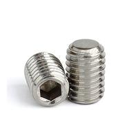 Tornillos prisioneros de punta cónica, 20 piezas, acero inoxidable, cabeza hexagonal, juego tornillos Allen con rosca métrica, kit for perillas puerta (M5 x 40 mm)(M2 x 12mm)