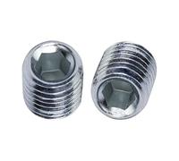Tornillos prisioneros premium - M8 x 8 - 20 unidades - Tornillos de lombriz - Tornillo prisionero - Tornillo hexagonal - Tornillos roscados con cúpula cónica, inoxidable