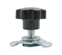 Tornillos roscados profesionales en L, doble tuerca de sujeción ajustable, rieles de 8 mm para tienda de campaña, instalación de camping, tuerca de tornillo de mano