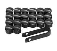 Tornillos rueda coche Compatible Con Fiat Para Cronos Para Egea Para 500X Para Toro Tipo Para Ducato Florino Para Punto Para Bravo Tapas De Tuercas De Rueda De Coche Cubierta Protectora(Negro)
