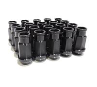 Tornillos Rueda Coche Compatible Con Mitsubishi Tuercas De Rueda De Aluminio Tornillos Pernos Para Cubo De Rueda Tuercas De Rueda M12 X 1,25 MM M12 X 1,5 MM 50 MM(Black,M12x1.25)