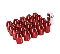 Tornillos Rueda Compatible Con KIA 20 Tuercas De Rueda M12x1.5 De 35 Mm, Aleación De Aluminio 6061, Herramienta De Accesorios Para Neumáticos De Extremo Cerrado(Red)