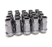 Tornillos Rueda Compatible Con Mitsubishi Tuercas De Rueda De Aluminio Tornillos Pernos Para Cubo De Rueda Tuercas De Rueda M12 X 1,25 MM M12 X 1,5 MM 50 MM(Silver,M12x1.5)