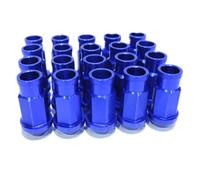 Tornillos Rueda Compatible Con Mitsubishi Tuercas De Rueda De Aluminio Tornillos Pernos Para Cubo De Rueda Tuercas De Rueda M12 X 1,25 MM M12 X 1,5 MM 50 MM(Blue,M12x1.25)